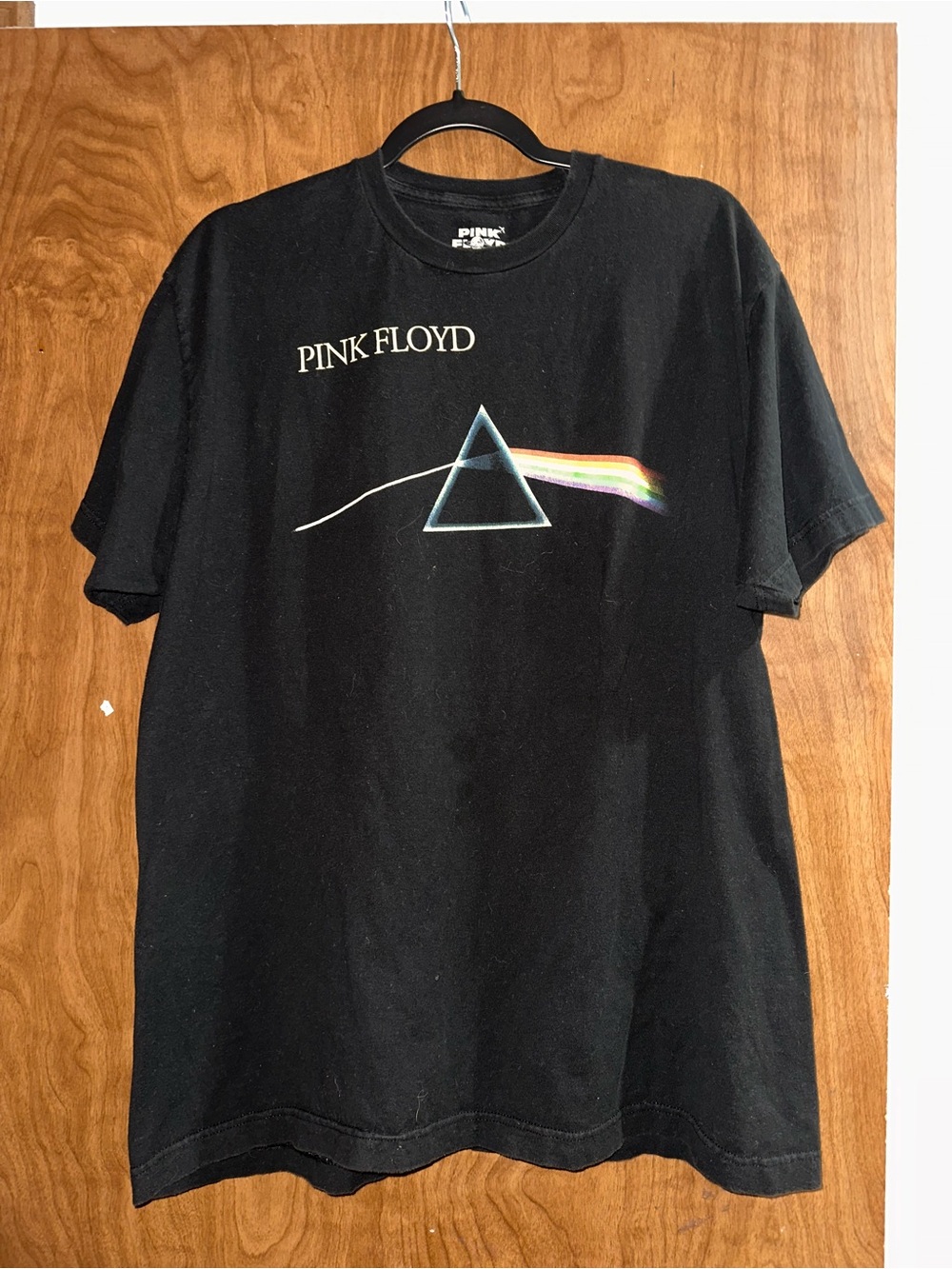 Pink Floyd Black Prism Rainbow Logo T‑Shirt
